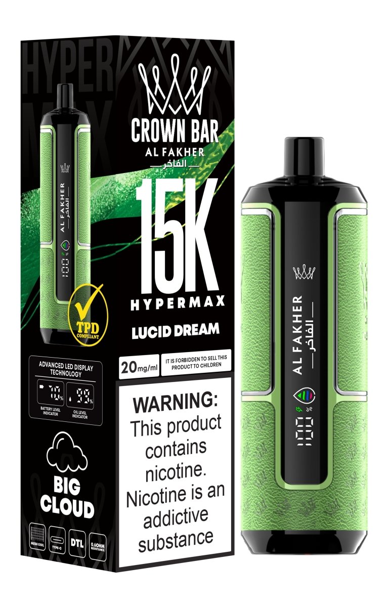 Al Fakher Hypermax 15k Puffs Disposable Vape (Box of 5) - Vape Wholesale Mcr