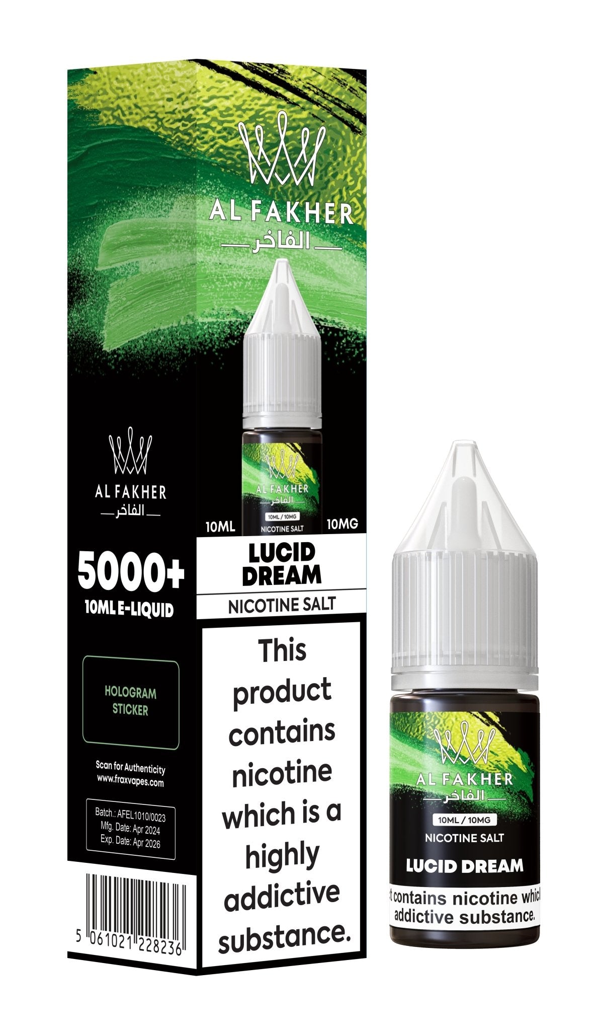 Al Fakher Nic Salt 10ml E-Liquid Box of 10 - Vape Wholesale Mcr