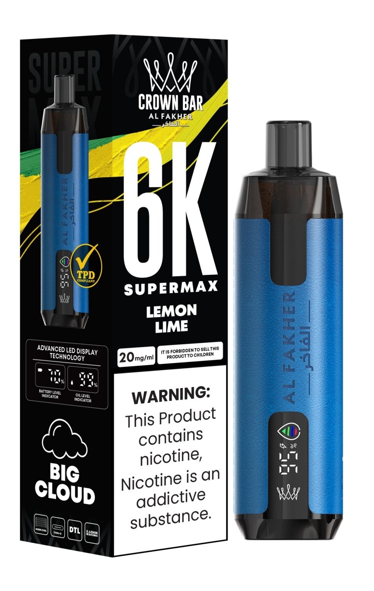 Al Fakher Supermax 6k Puffs Disposable Vape Pod Kit (Box of 5) - Vape Wholesale Mcr