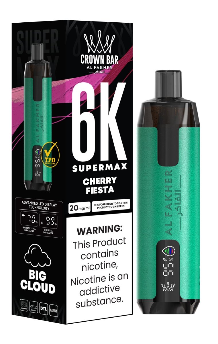 Buy Bulk Al Fakher Supermax 6k Puffs Disposable Vape Pod Kit (Box of 10) - Vape Wholesale Mcr