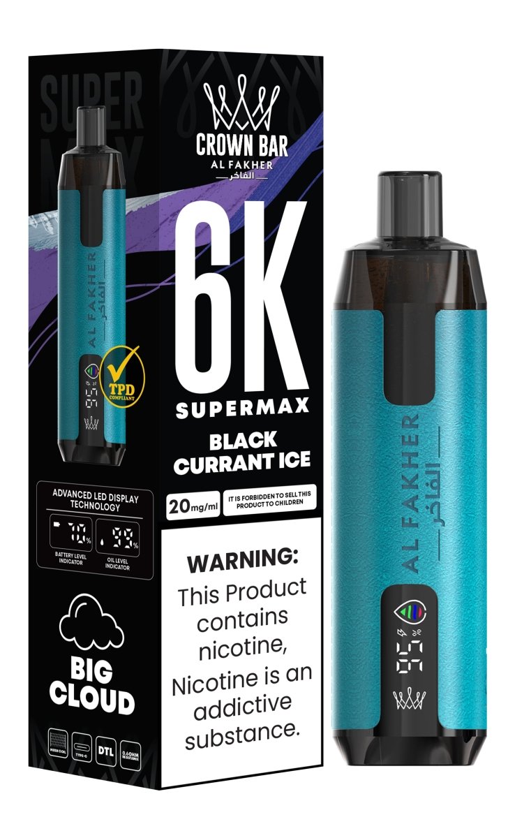 Al Fakher Supermax 6k Puffs Disposable Vape Pod Kit (Box of 5) - Vape Wholesale Mcr