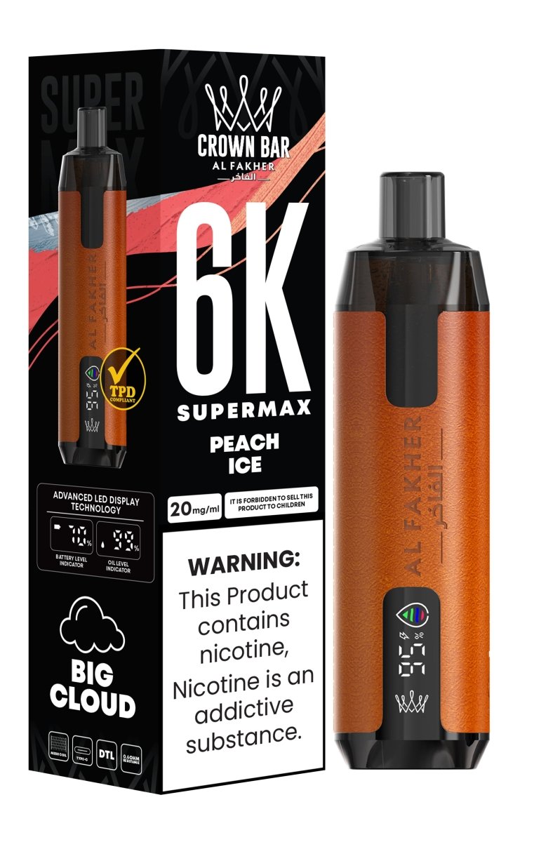 Al Fakher Supermax 6k Puffs Disposable Vape Pod Kit (Box of 5) - Vape Wholesale Mcr