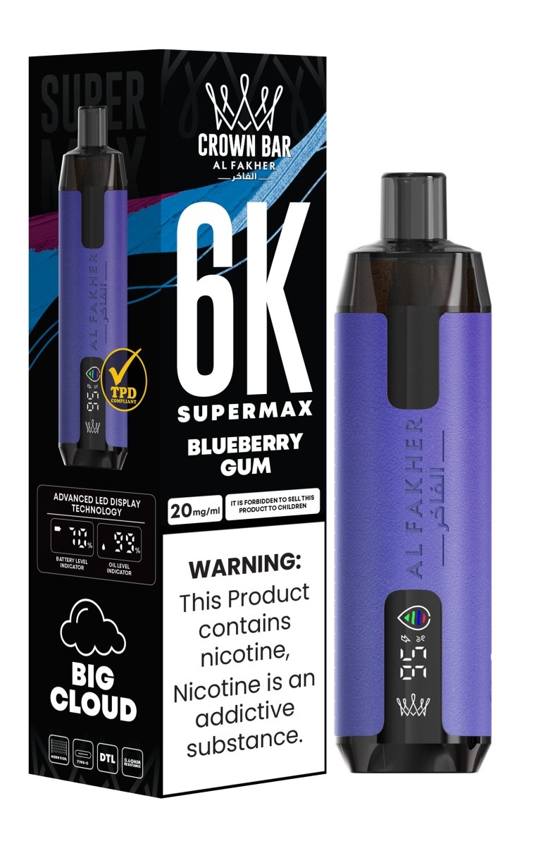 Buy Bulk Al Fakher Supermax 6k Puffs Disposable Vape Pod Kit (Box of 10) - Vape Wholesale Mcr