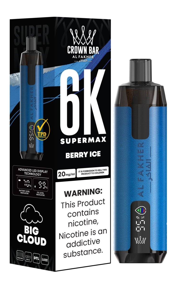 Buy Bulk Al Fakher Supermax 6k Puffs Disposable Vape Pod Kit (Box of 10) - Vape Wholesale Mcr