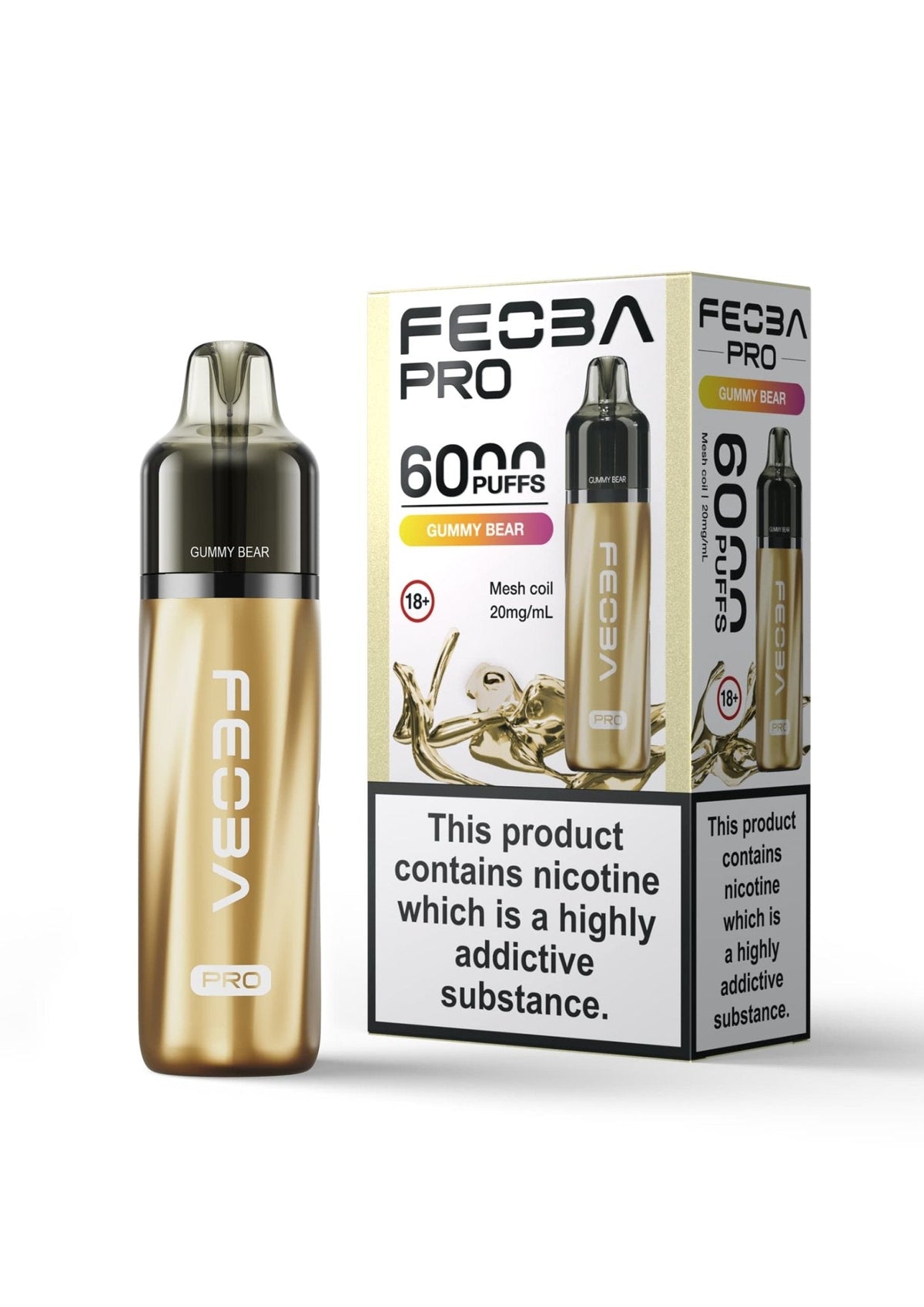 Buy Bulk Feoba Pro 6000+ Disposbale Vape - Box of 5 - Vape Wholesale Mcr