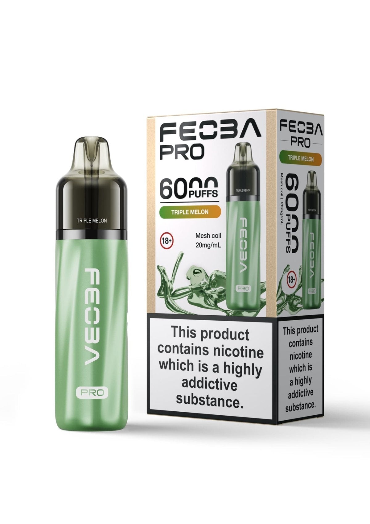 Buy Bulk Feoba Pro 6000+ Disposbale Vape - Box of 5 - Vape Wholesale Mcr