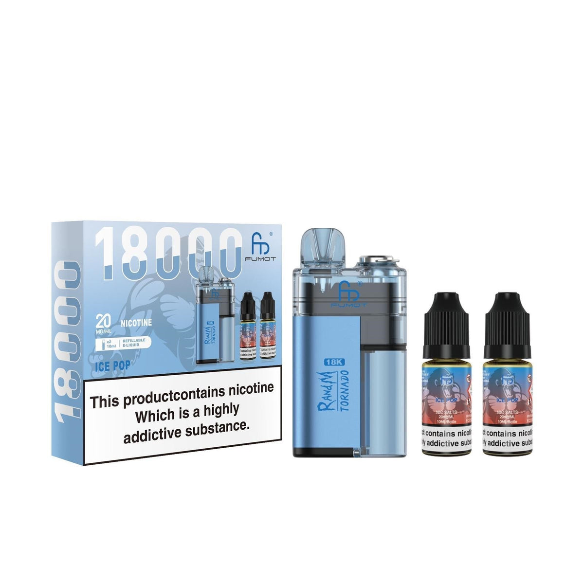 Buy Bulk R and M Tornado 18000 Disposable Vape - Box of 5 - Vape Wholesale Mcr