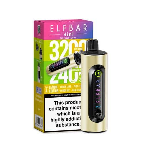 Elf Bar 3200 Prefilled Pod 4 - in - 1 Device Box of 5 - Vape Wholesale Mcr