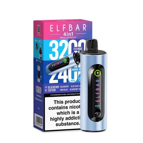 Elf Bar 3200 Prefilled Pod 4 - in - 1 Device Box of 5 - Vape Wholesale Mcr