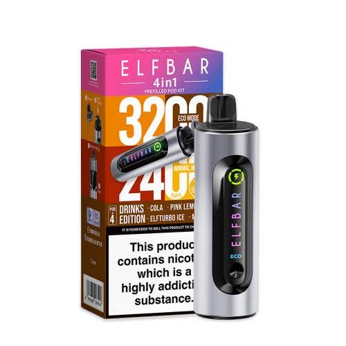 Elf Bar 3200 Prefilled Pod 4 - in - 1 Device Box of 5 - Vape Wholesale Mcr