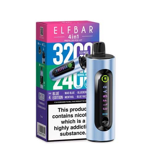 Elf Bar 3200 Prefilled Pod 4 - in - 1 Device Box of 5 - Vape Wholesale Mcr