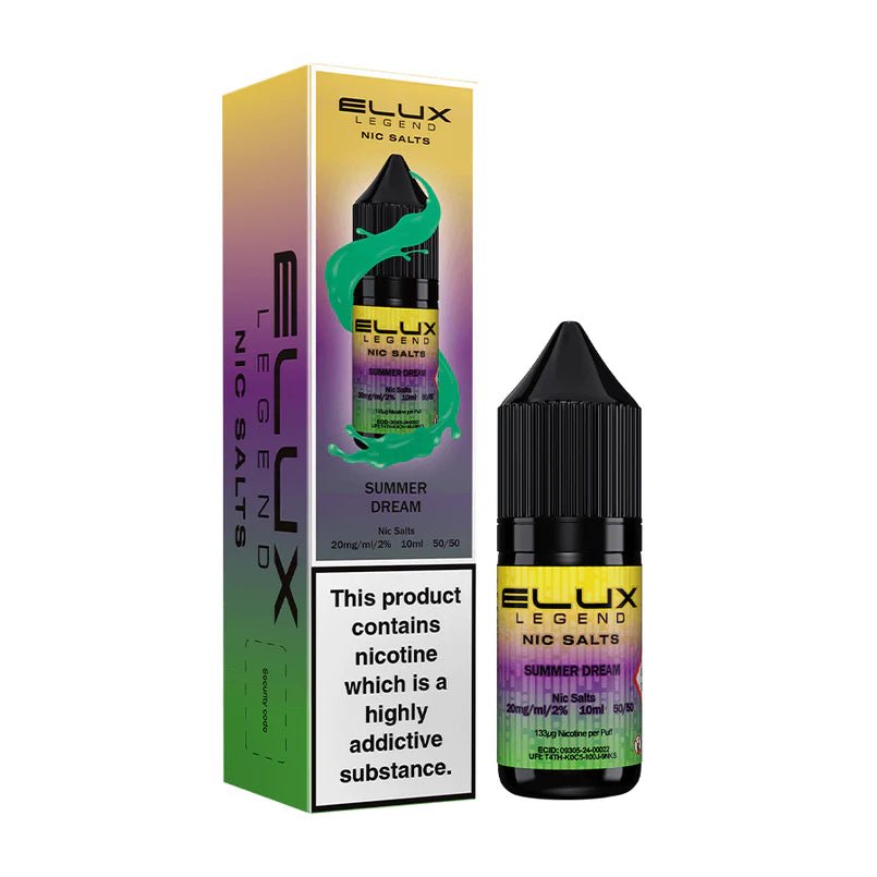 Elux Legend Nic Salts - 10ml E-liquids - Box of 10 - Vape Wholesale Mcr