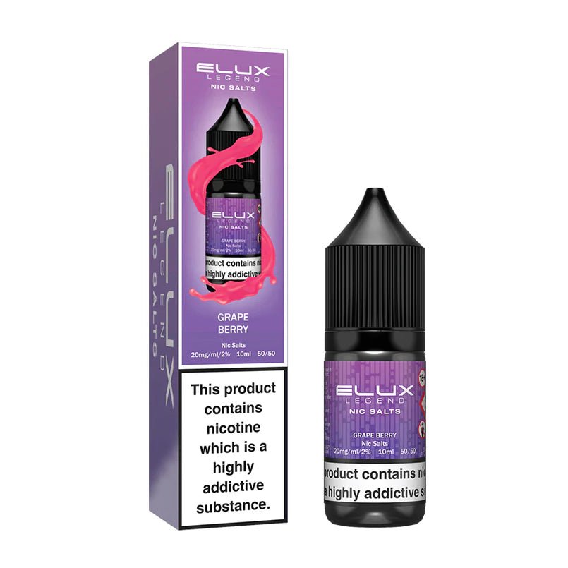 Elux Legend Nic Salts - 10ml E-liquids - Box of 10 - Vape Wholesale Mcr