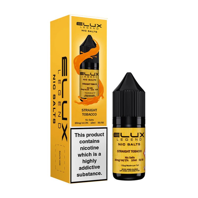 Elux Legend Nic Salts - 10ml E-liquids - Box of 10 - Vape Wholesale Mcr