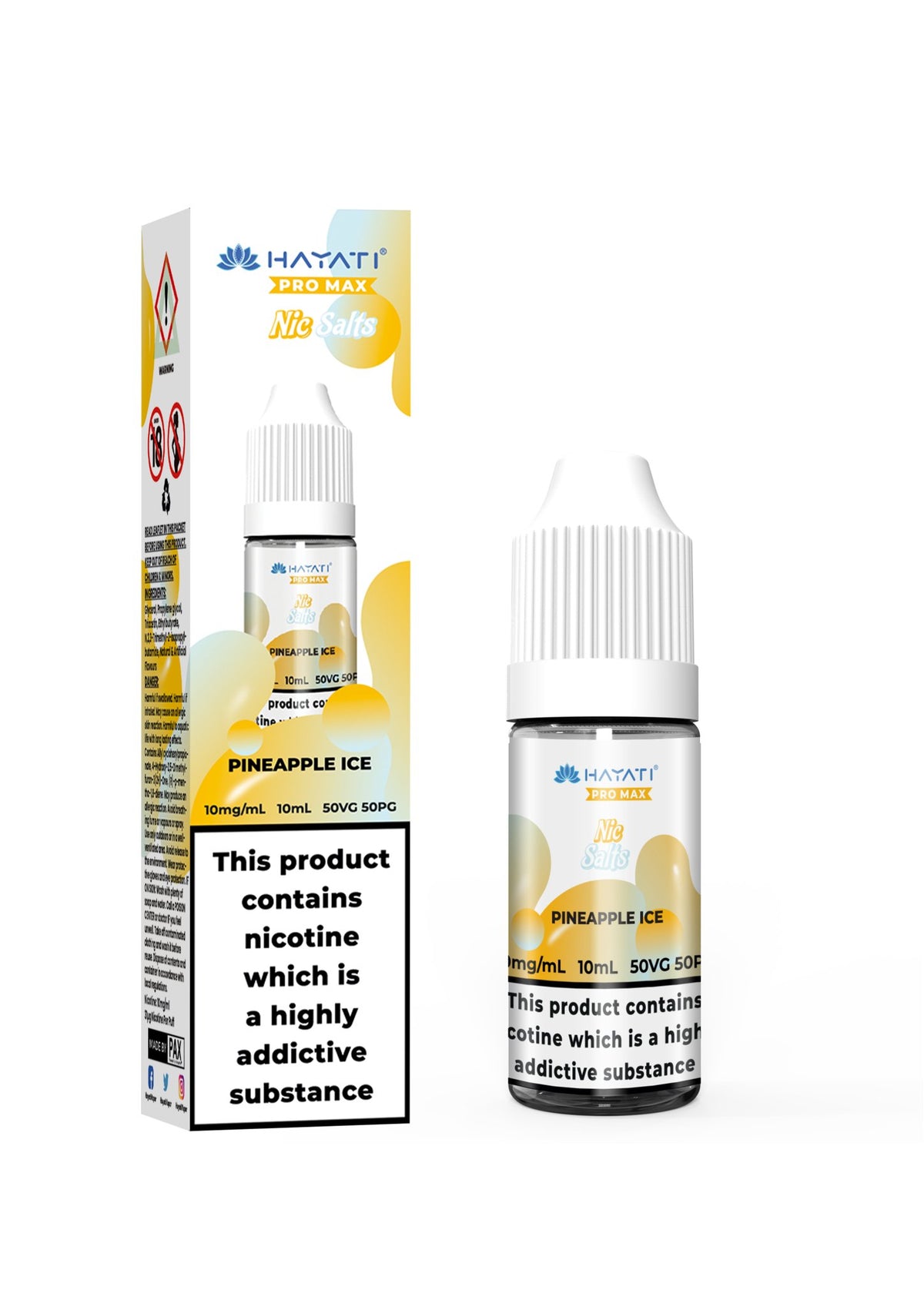 Hayati Pro Max Nic Salt 10ml E - liquids - (BOX OF 10) - Vape Wholesale Mcr