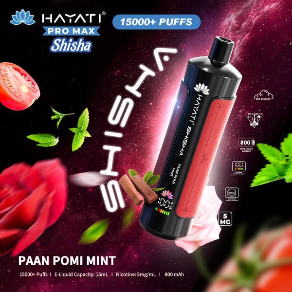 Buy Bulk Hayati Pro Max Shisha 15000 Disposable Vape Box of 5 - Vape Wholesale Mcr