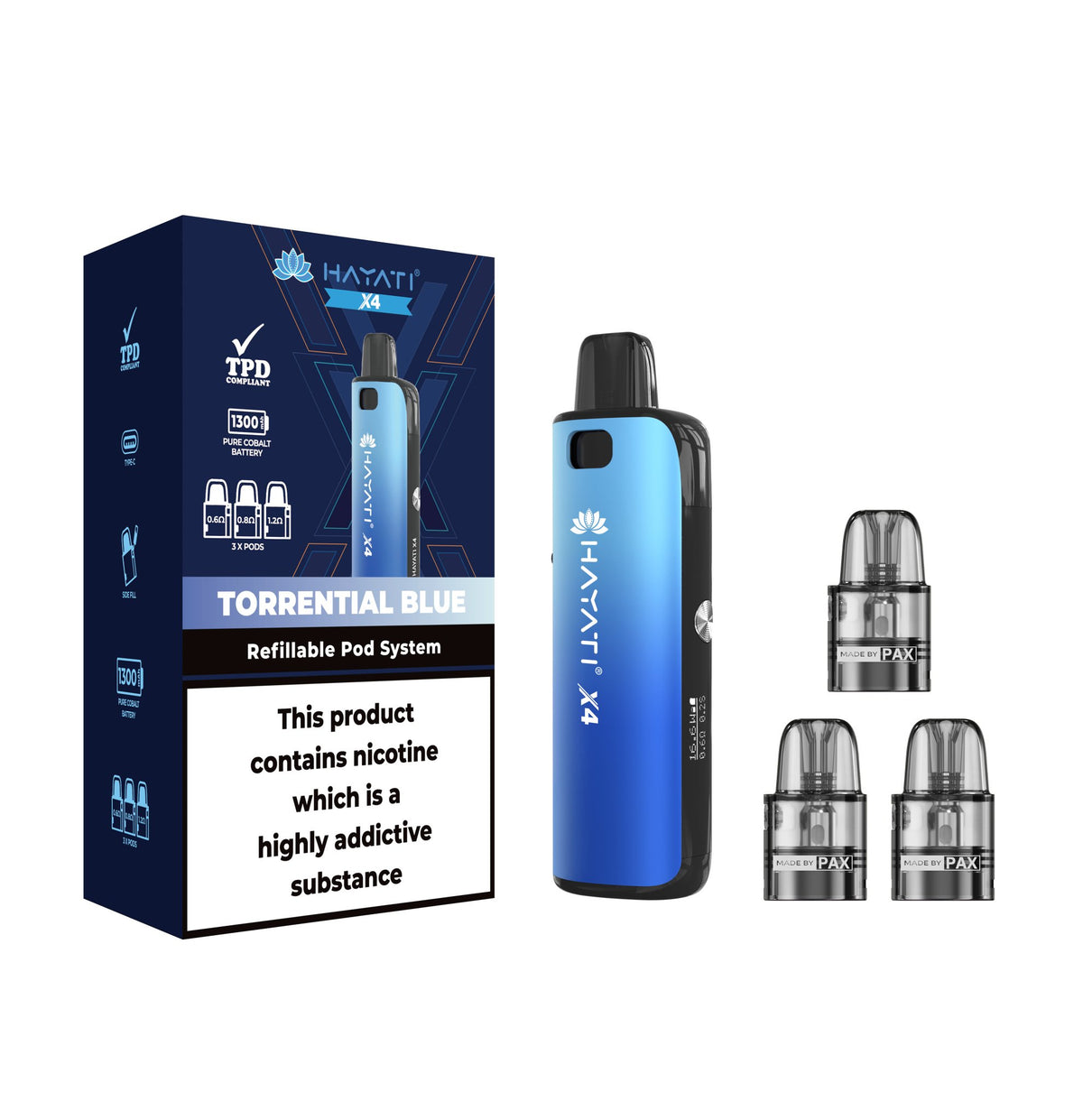 Buy Bulk Hayati X4 Refillable Pod System Kit - Vape Wholesale Mcr