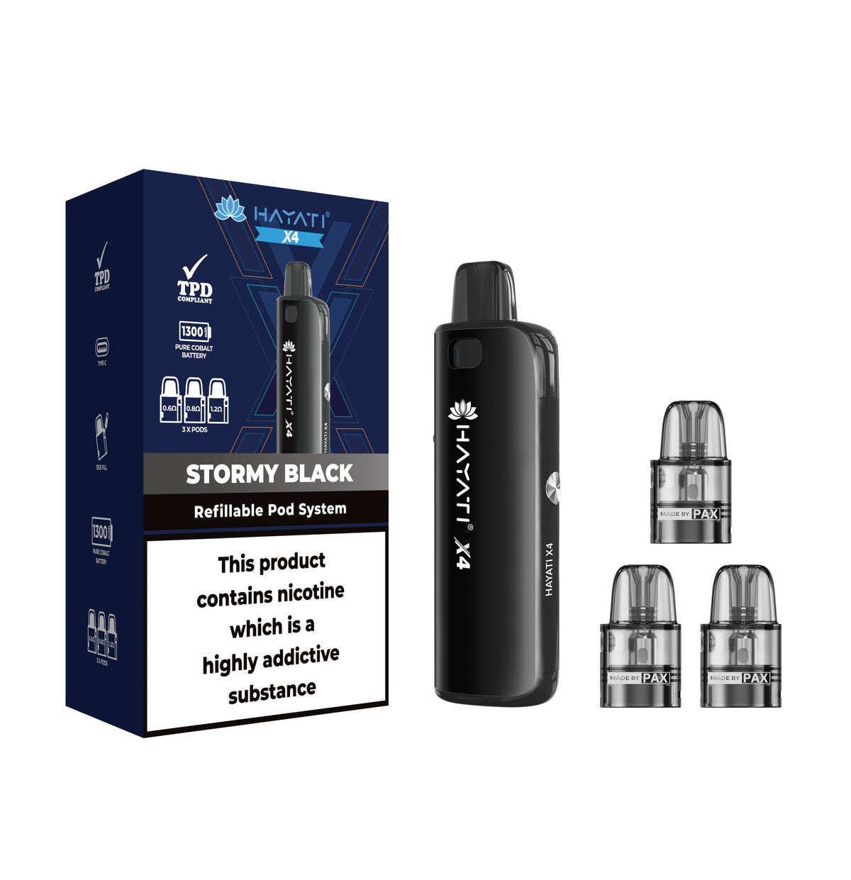 Buy Bulk Hayati X4 Refillable Pod System Kit - Vape Wholesale Mcr