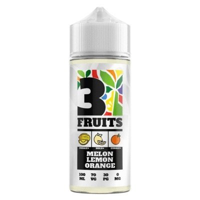 3 Fruits 100ml Shortfill-Melon Lemon Orange-vapeukwholesale