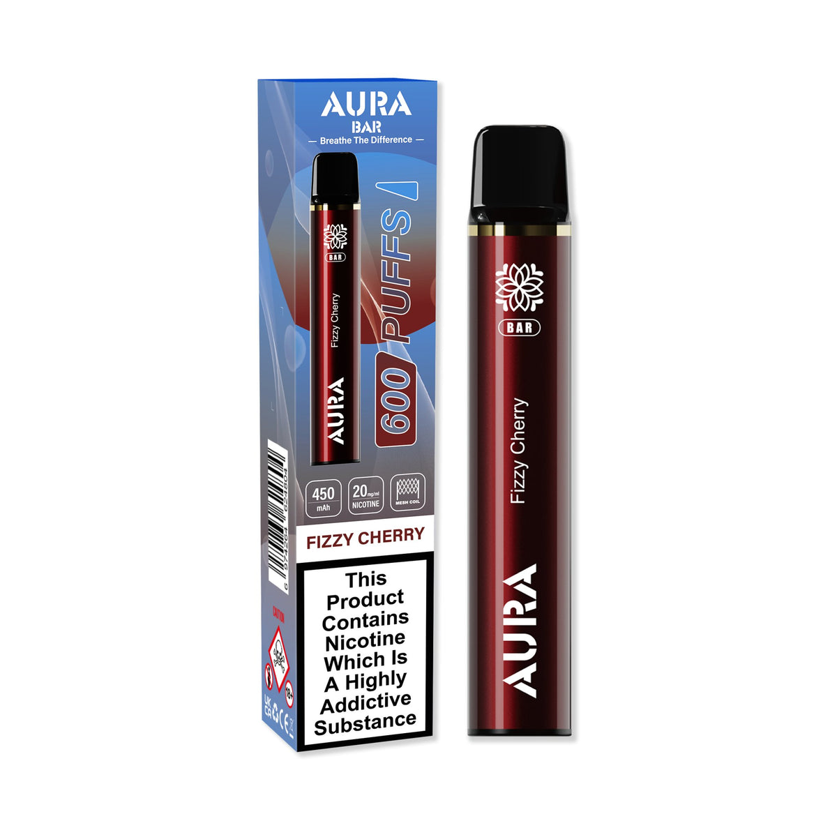 Buy Bulk Aura Bar 600 Puffs Disposbale Vape Pod Box of 10 - Vape Wholesale Mcr