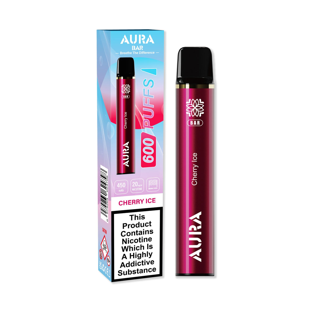 Buy Bulk Aura Bar 600 Puffs Disposbale Vape Pod Box of 10 - Vape Wholesale Mcr