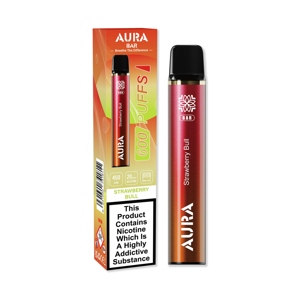 Buy Bulk Aura Bar 600 Puffs Disposbale Vape Pod Box of 10 - Vape Wholesale Mcr