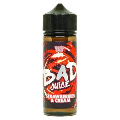 Bad Juice 100ml Shortfill-Strawberry Cream-vapeukwholesale