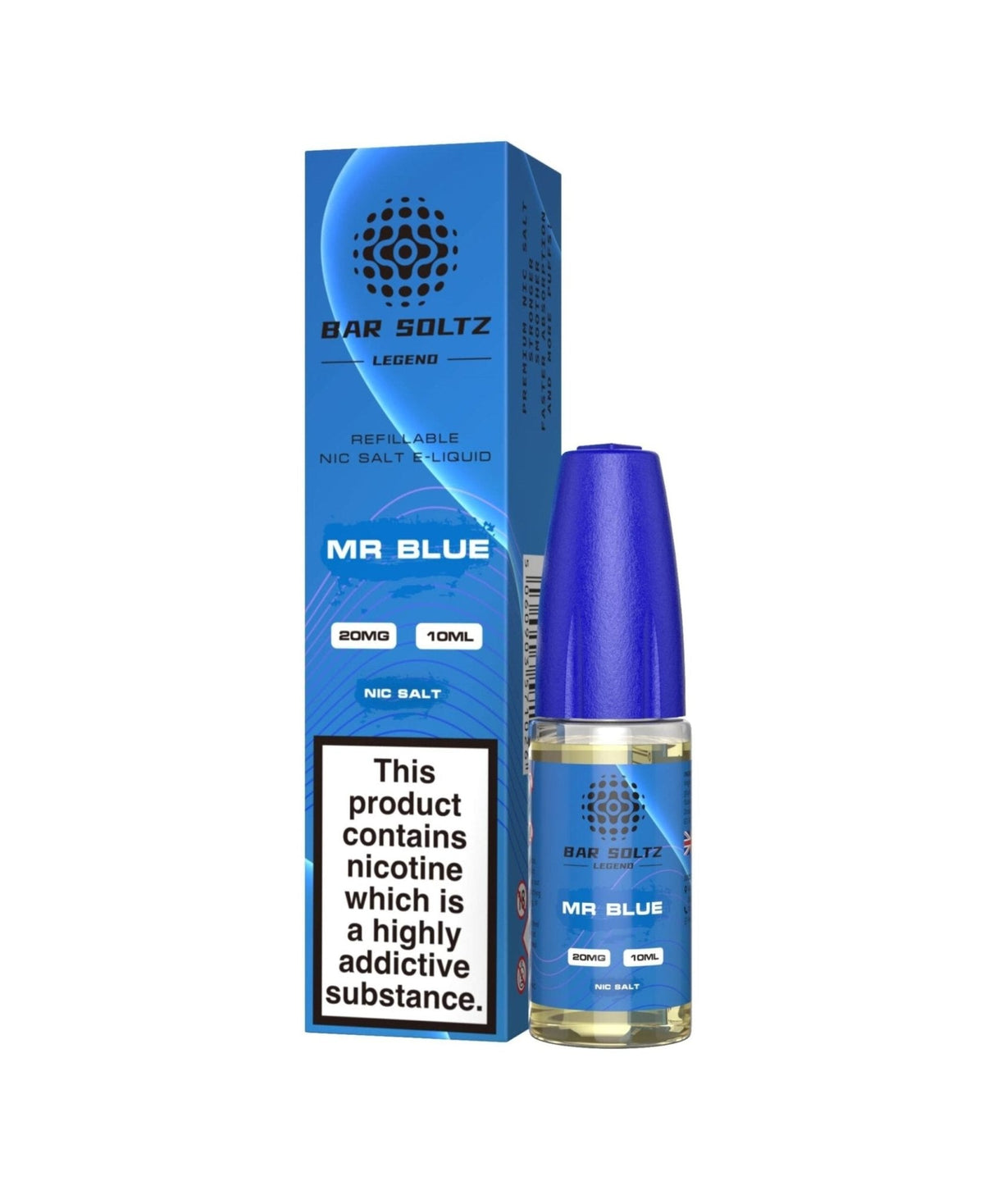 Bar soltz 10ml Nic Salt Pack of 10-Mr Blue-vapeukwholesale