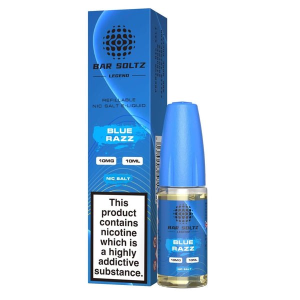 Bar Soltz Legend Nic Salts 10ml E-liquids - Box of 10-Blue Razz-vapeukwholesale