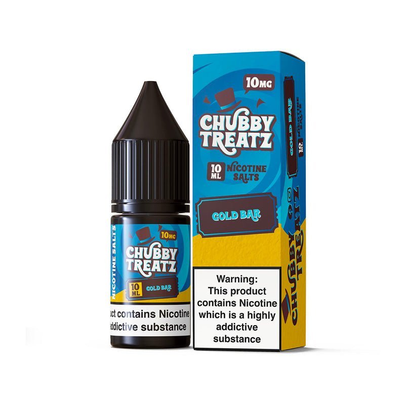 Chubby Treatz Nic Salts 10ml - Box of 10-Gold Bar-vapeukwholesale