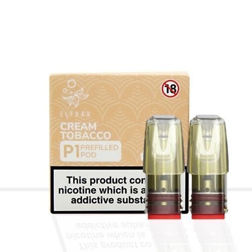 Elf Bar Mate P1 Pods - Box of 10 - Cream Tobacco -Vapeuksupplier