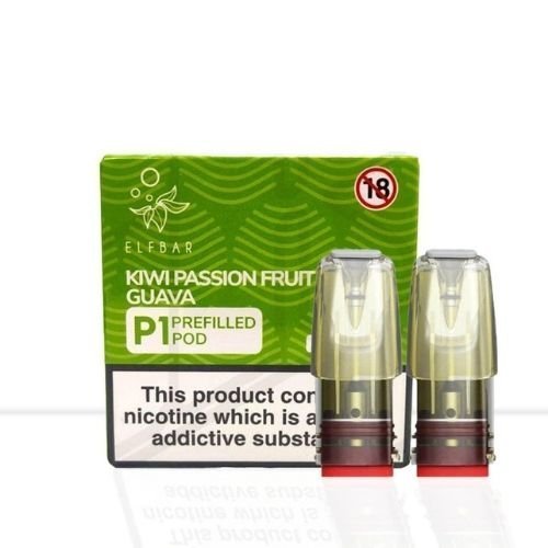 Elf Bar Mate P1 Pods - Box of 10 - Kiwi Passion Fruit Guava -Vapeuksupplier