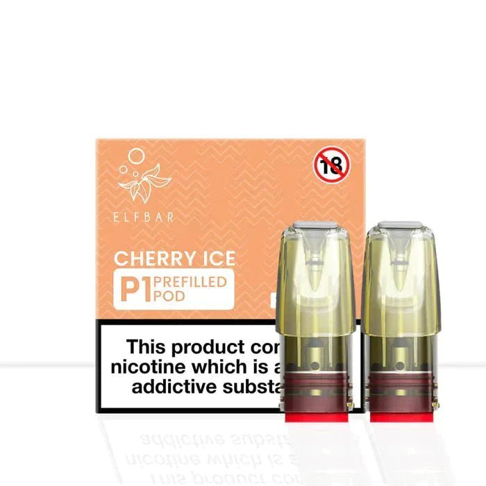 Elf Bar Mate P1 Pods - Box of 10 - Cherry Ice -Vapeuksupplier