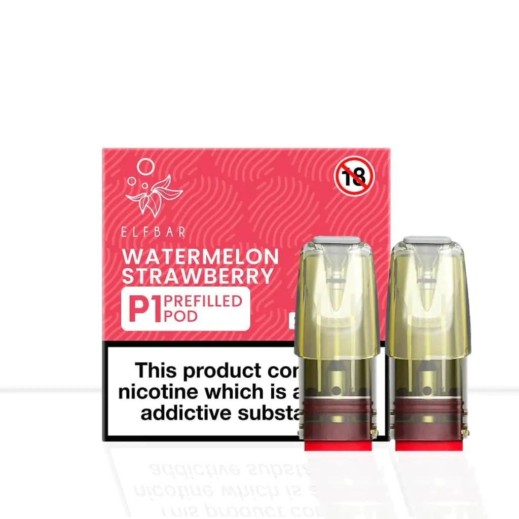 Elf Bar Mate P1 Pods - Box of 10 - Watermelon Strawberry -Vapeuksupplier