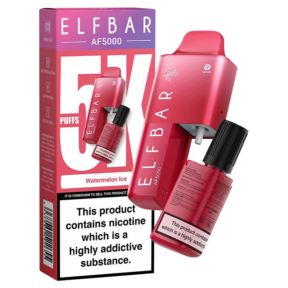 Buy Bulk Elfbar AF5000 Puffs Disposable Vape Device - Box of 5 - Vape Wholesale Mcr