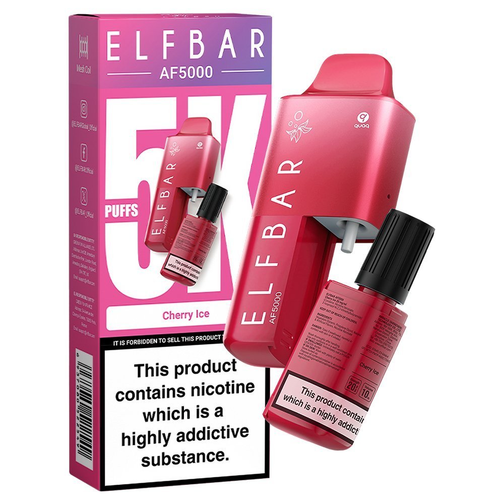 Buy Bulk Elfbar AF5000 Puffs Disposable Vape Device - Box of 5 - Vape Wholesale Mcr