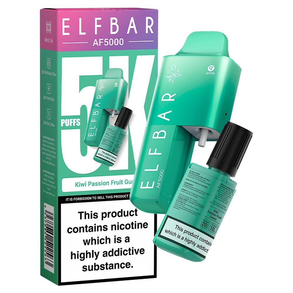 Buy Bulk Elfbar AF5000 Puffs Disposable Vape Device - Box of 5 - Vape Wholesale Mcr