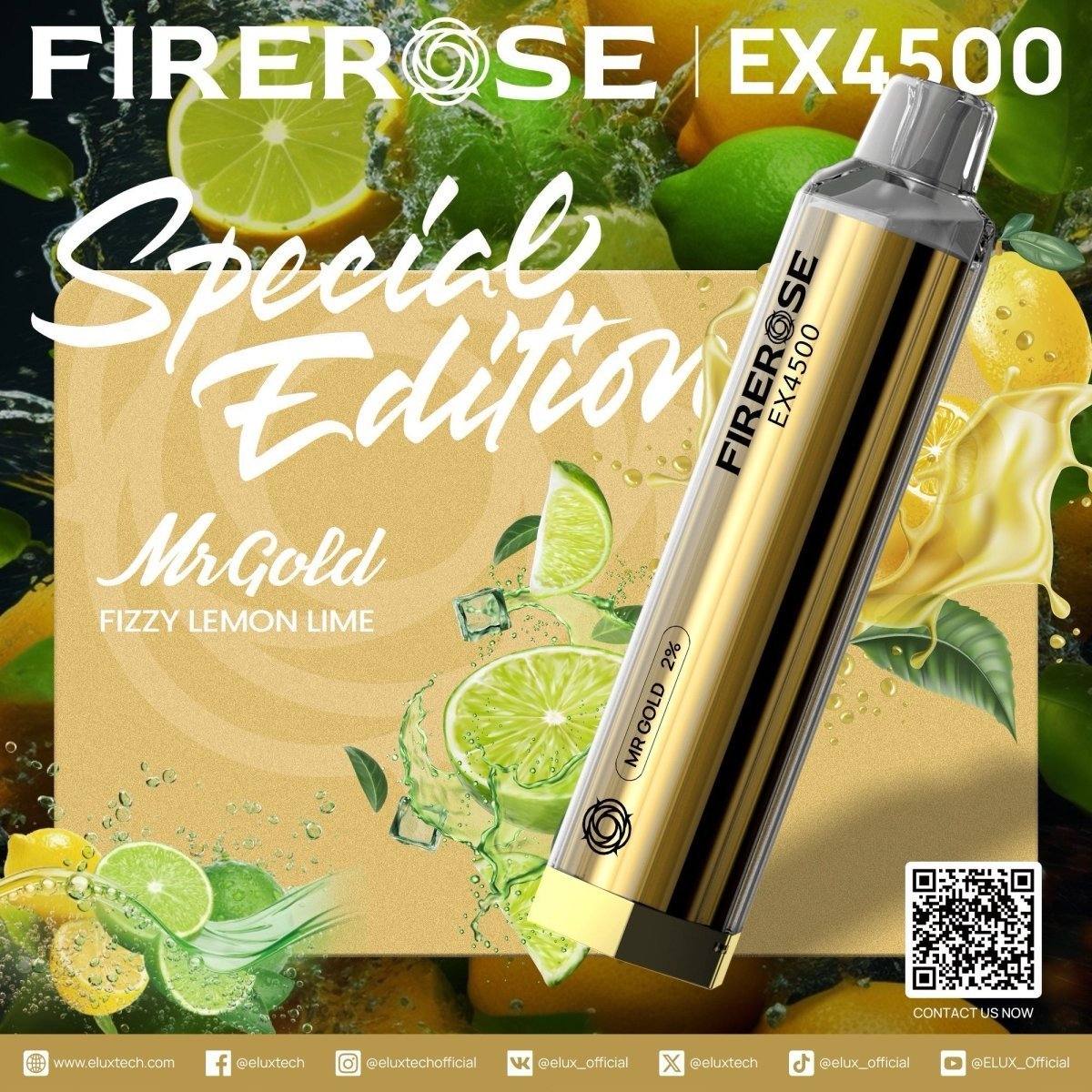 Buy Bulk Firerose 4500 Puffs Special Edition Disposable Vape (Box of 10) - Vape Wholesale Mcr