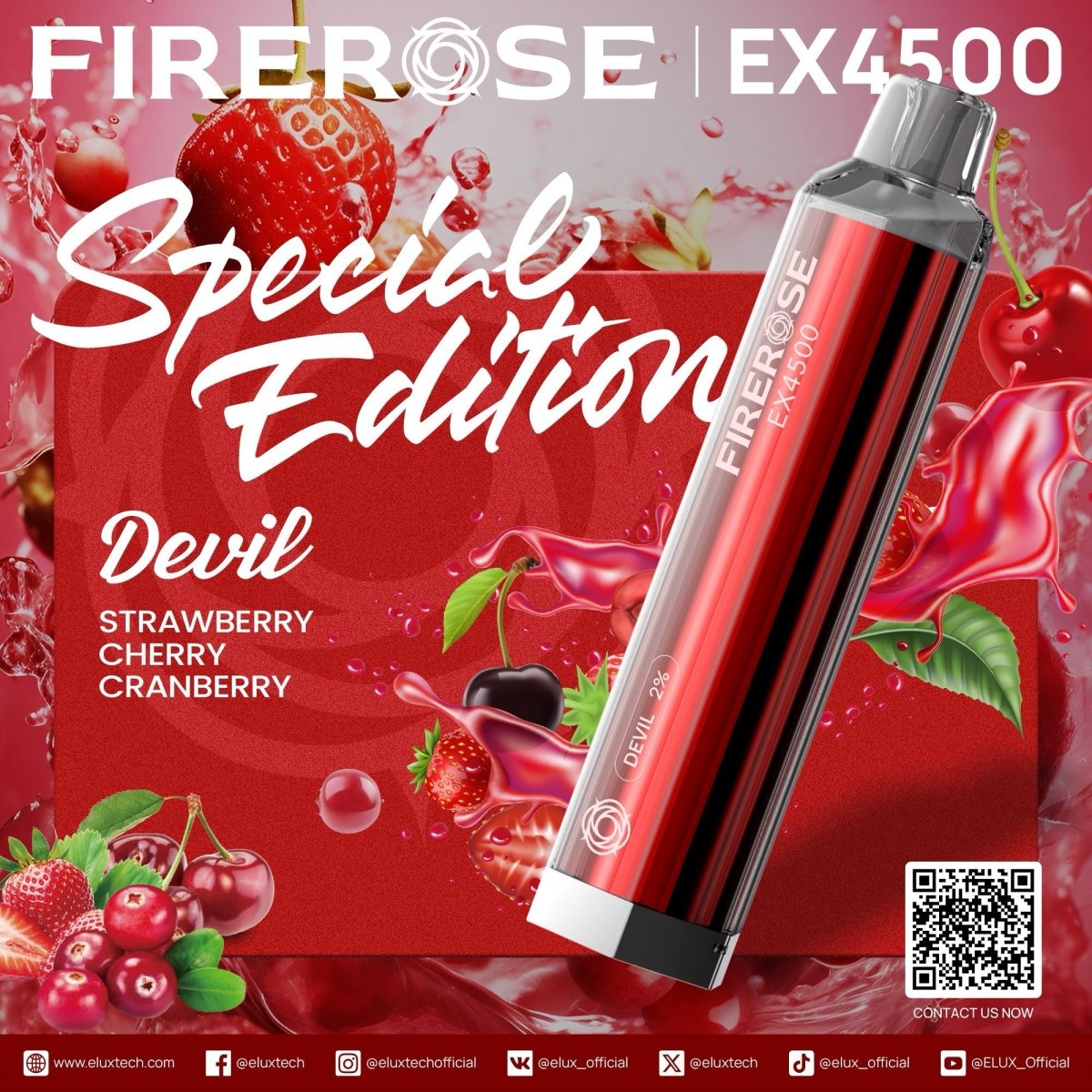 Buy Bulk Firerose 4500 Puffs Special Edition Disposable Vape (Box of 10) - Vape Wholesale Mcr