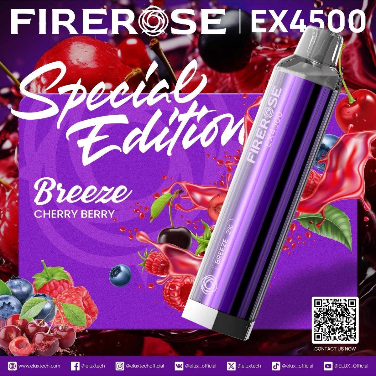 Buy Bulk Firerose 4500 Puffs Special Edition Disposable Vape (Box of 10) - Vape Wholesale Mcr