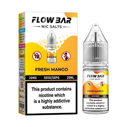 Flow Bar 20ml Nic Salts E-Liquid Pack of 10 - Vape Wholesale Mcr