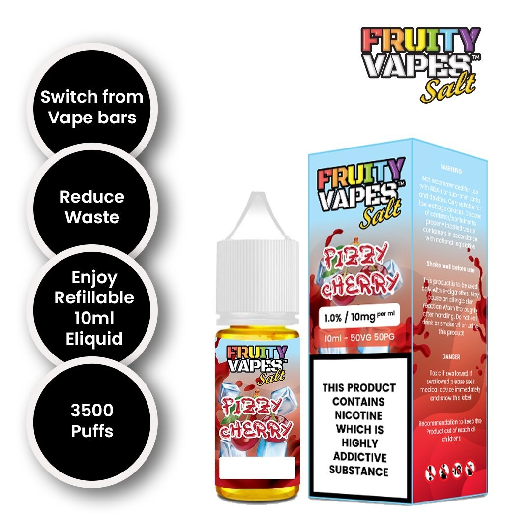 Fruity Vapes Salt 10ml Nic Salts Box of 10 - Vape Wholesale Mcr