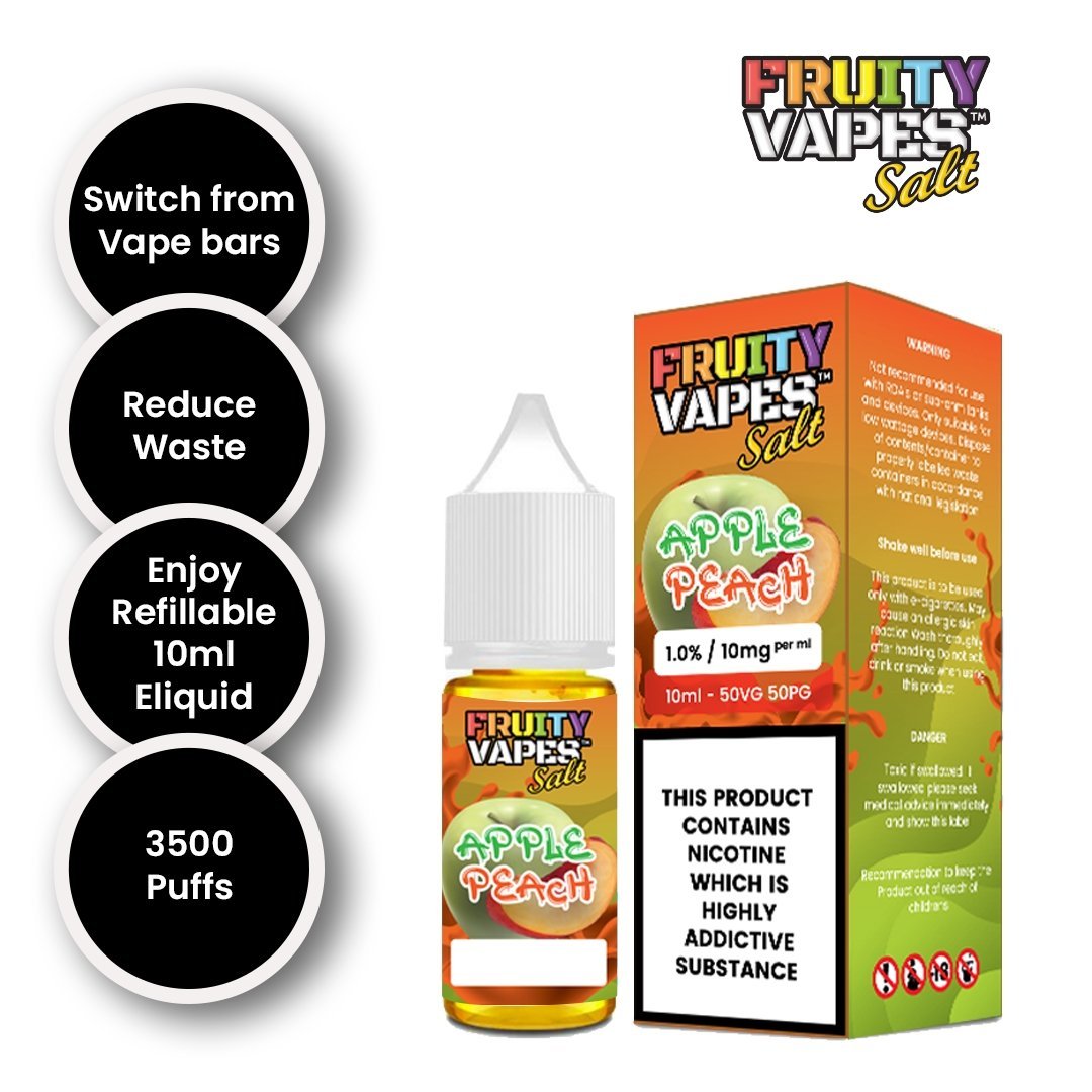 Fruity Vapes Salt 10ml Nic Salts Box of 10 - Vape Wholesale Mcr