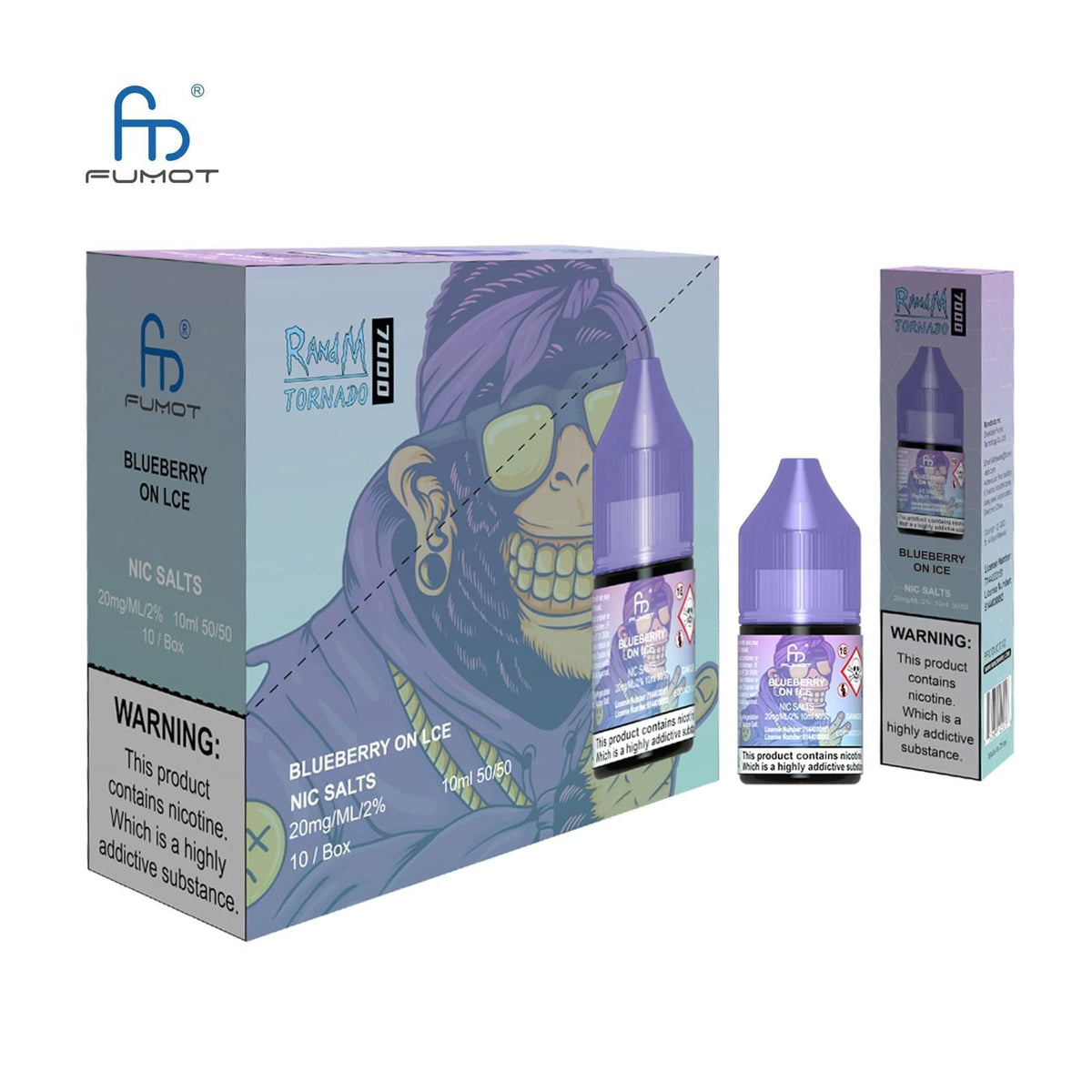 Buy Bulk R and M 7000 Nic Salt 10ml - Box of 10 - Vape Wholesale Mcr