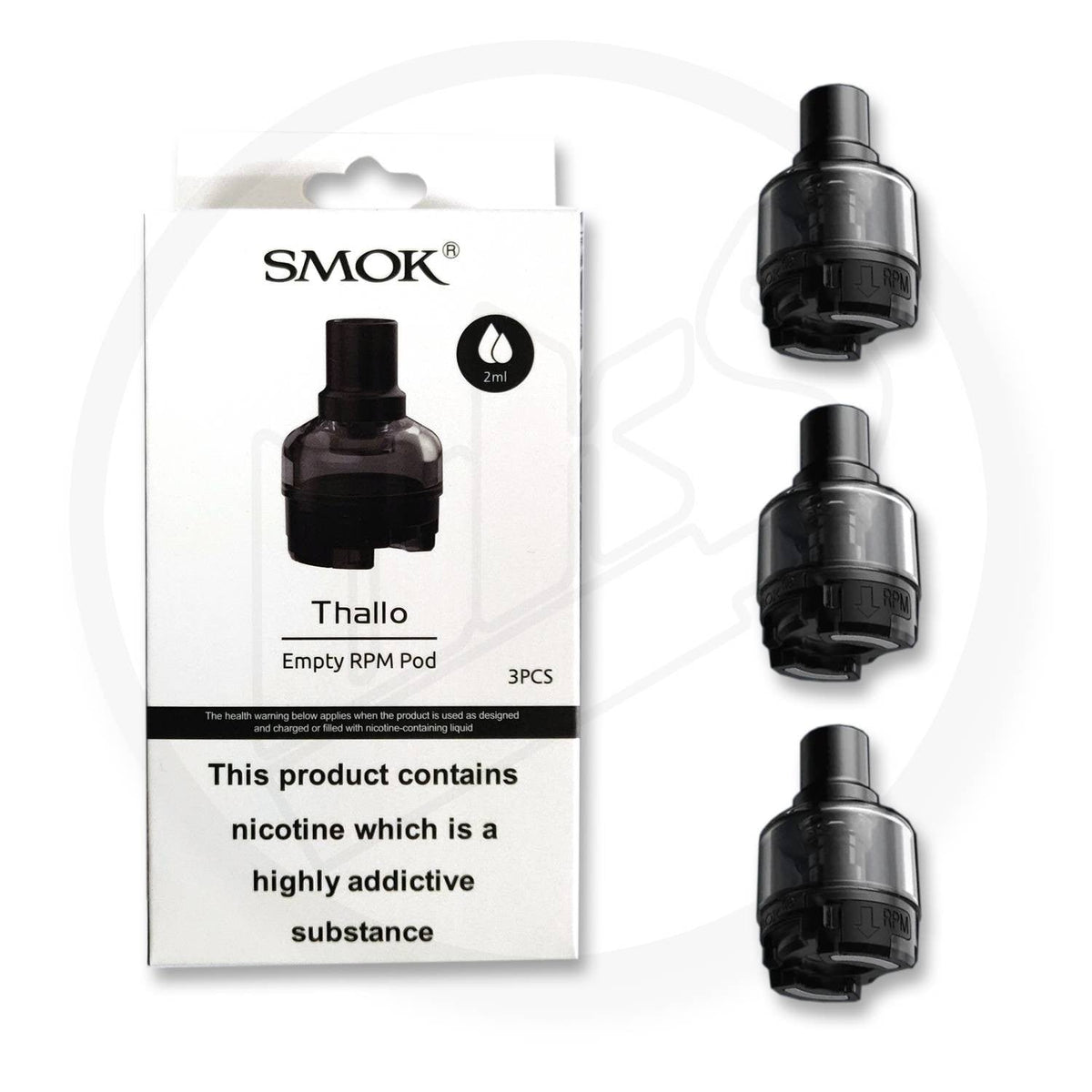 Smok Thallo Empty RPM Pods 2ML- Pack of 3 - Vape Wholesale Mcr