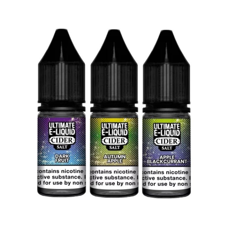 Ultimate E-Liquid Cider 10ML Nic Salt (Pack of 10) - Vape Wholesale Mcr