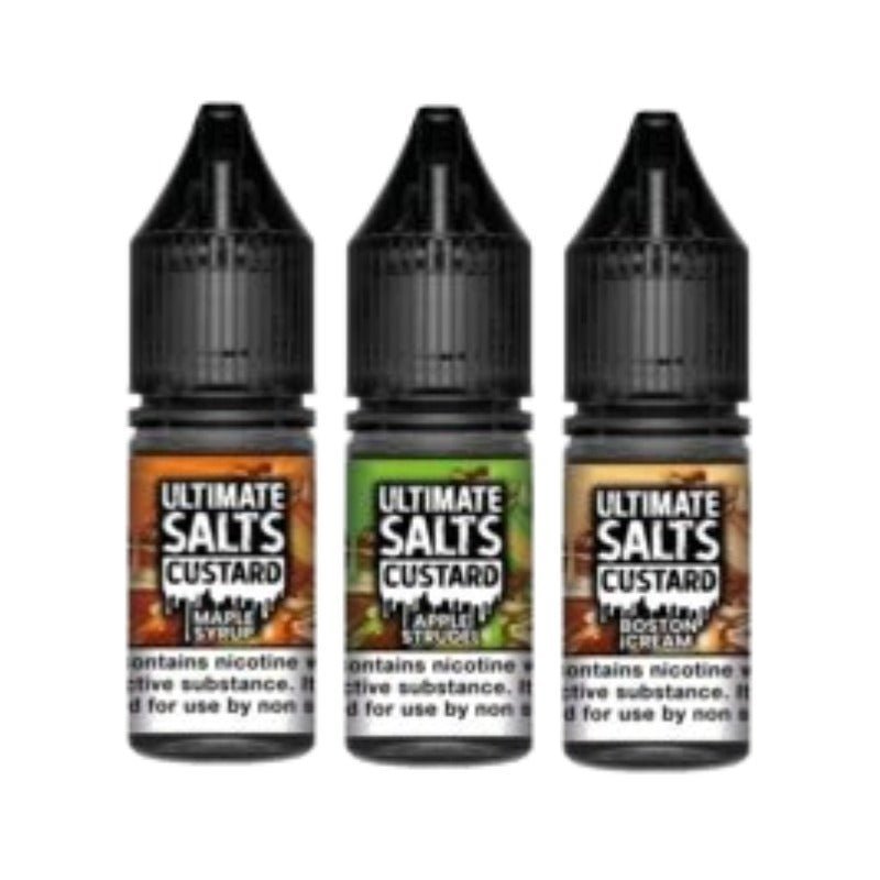 Ultimate Salts Custard 10ML Nic Salt (Pack of 10) - Vape Wholesale Mcr